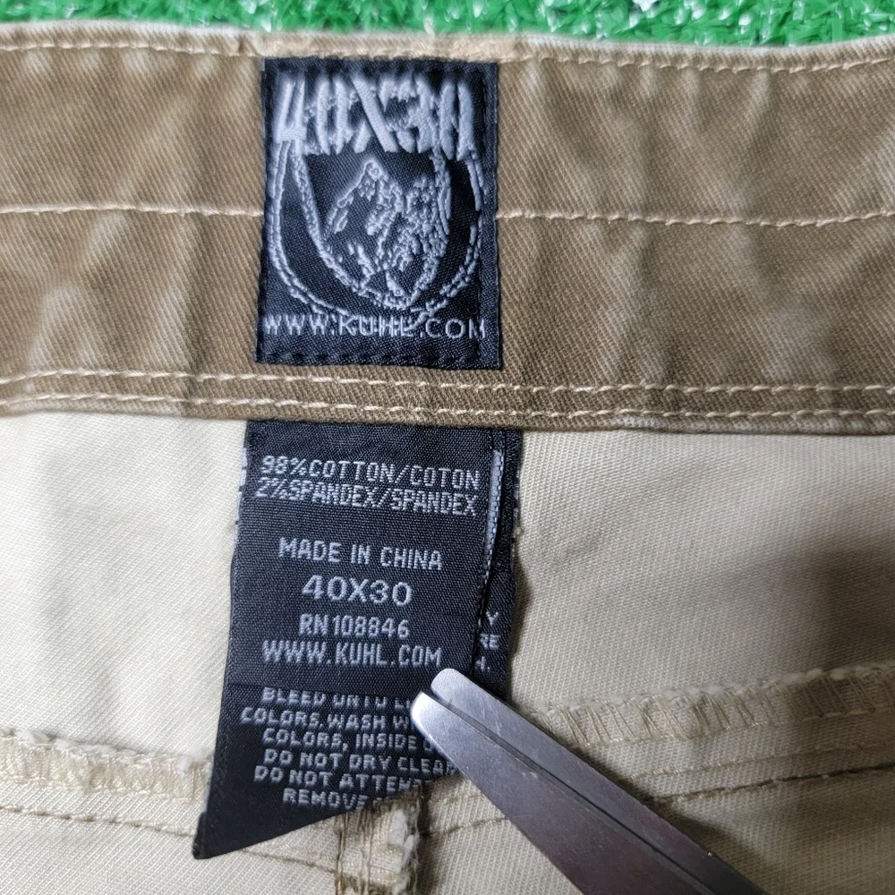 Kuhl Rydr Men's Pants Vintage Patina Dye Brown Hiking Outdoor Work Size 40x30